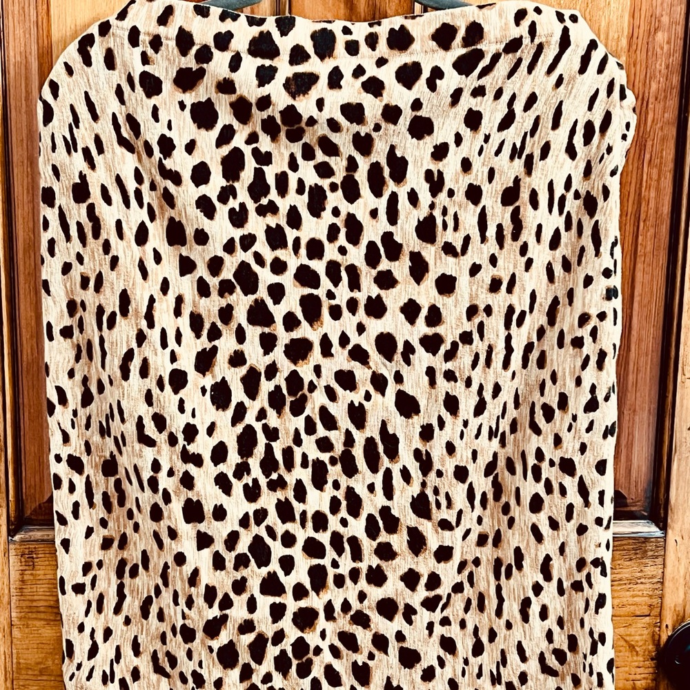Merona Leopard Print Women's Knit Skirt